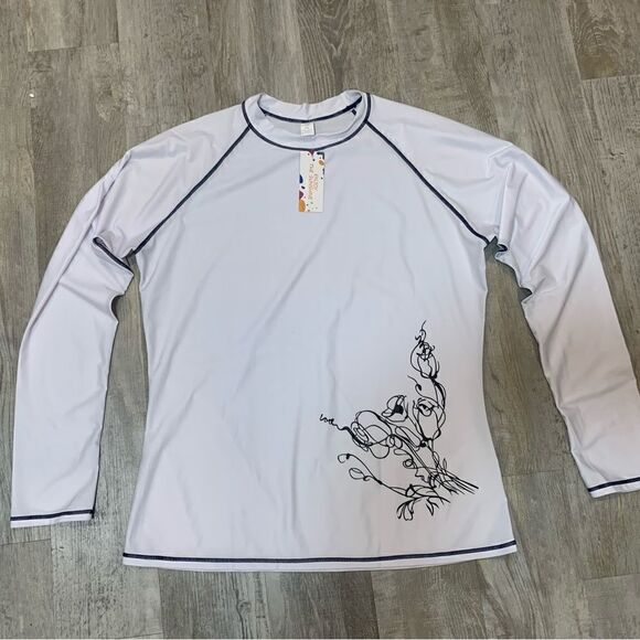 NWT enjoy the sunshine women’s 2X sun cover-up Long sleeve top - Picture 3 of 9